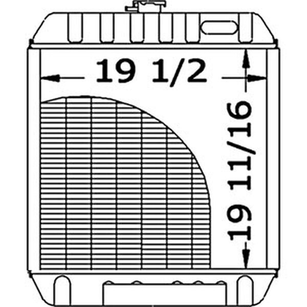 Aftermarket Radiator Fits New Holland LX665 LX865 L865 LS180 LX885 Fits John Deere 86534243 - main